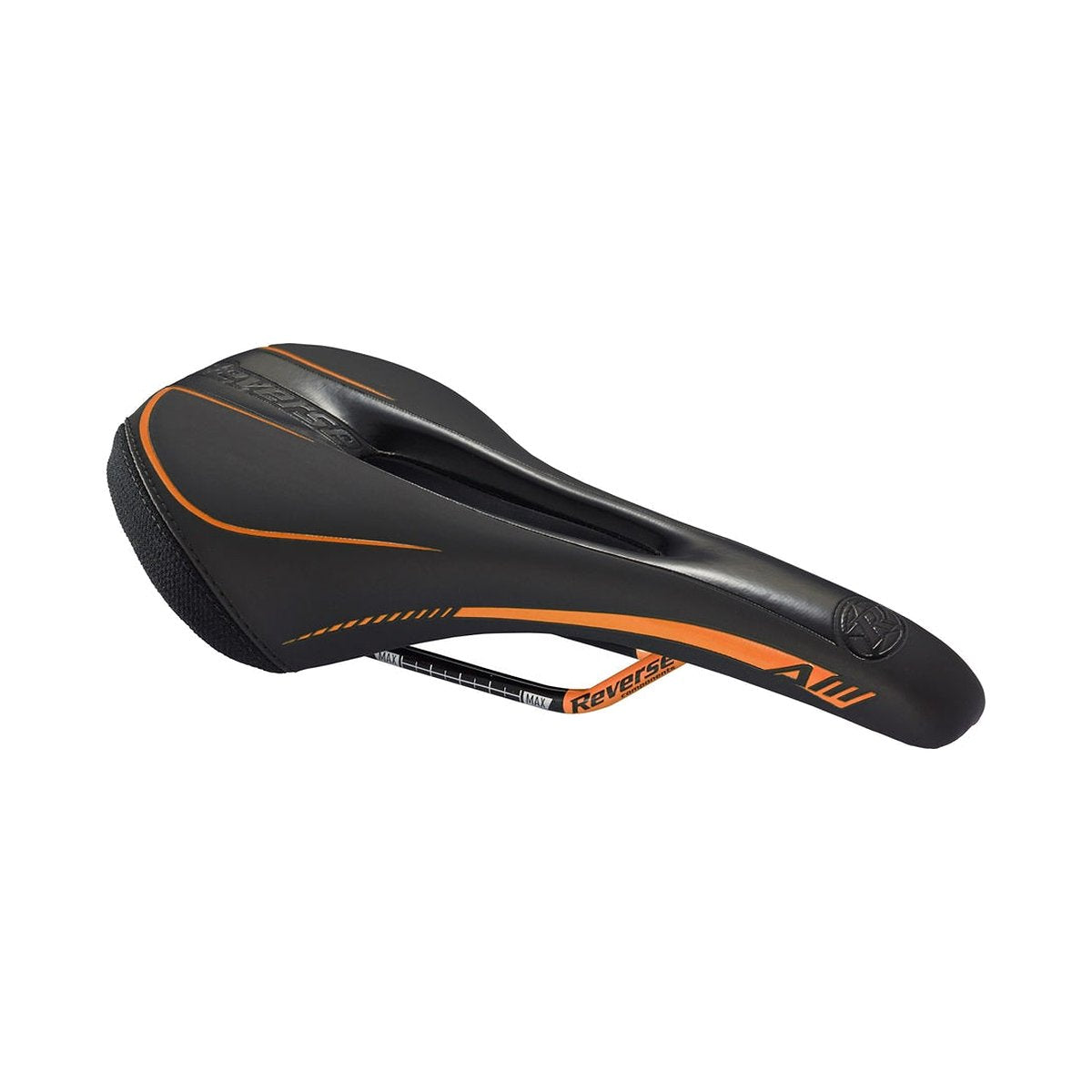 Sattel REVERSE COMPONENTS AM ERGO Schienen CrMo Schwarz/Orange