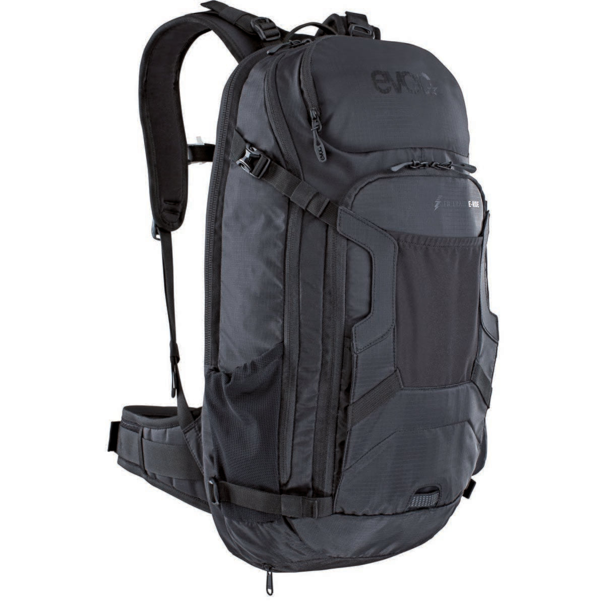 Rucksack mit Rückenprotektor EVOC TRAIL E-RIDE 20L Schwarz – Probikeshop