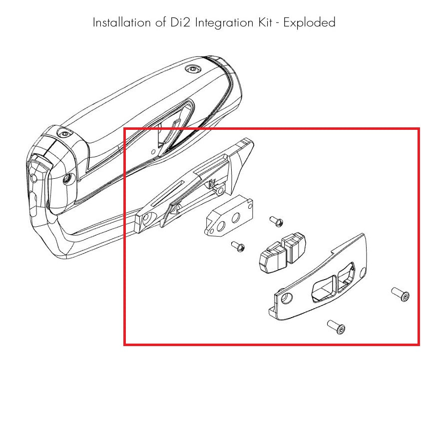 DI2 Adapter Kit für TRP HD-T910/912 Hebel rechts und links Schwarz