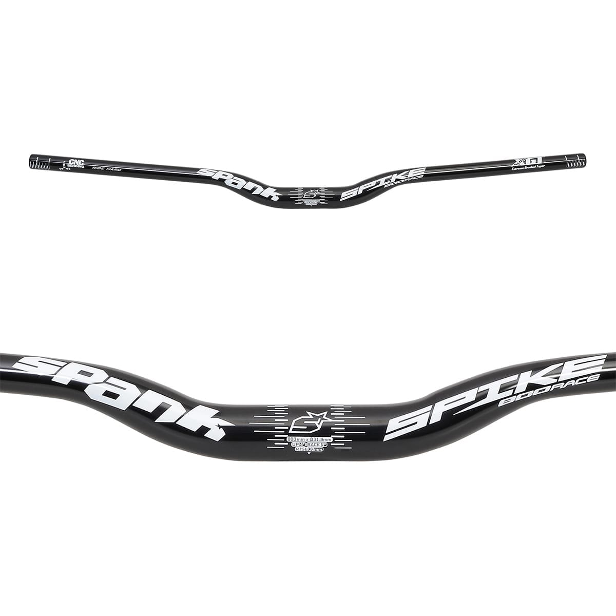 rennrad spikes Kleiderbügel SPANK SPIKE 800 RACE Rise 30mm 800mm Schwarz – Probikeshop