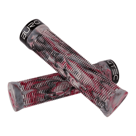 BURGTEC THE BARTENDER PRO GREG MINNAAR SIGNATURE Lock-On Grips Schwarz/Rot
