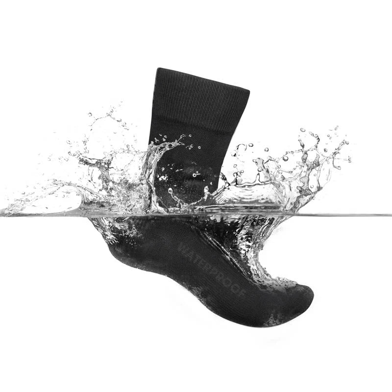 GRIPGRAB Wasserdichte Socken Schwarz