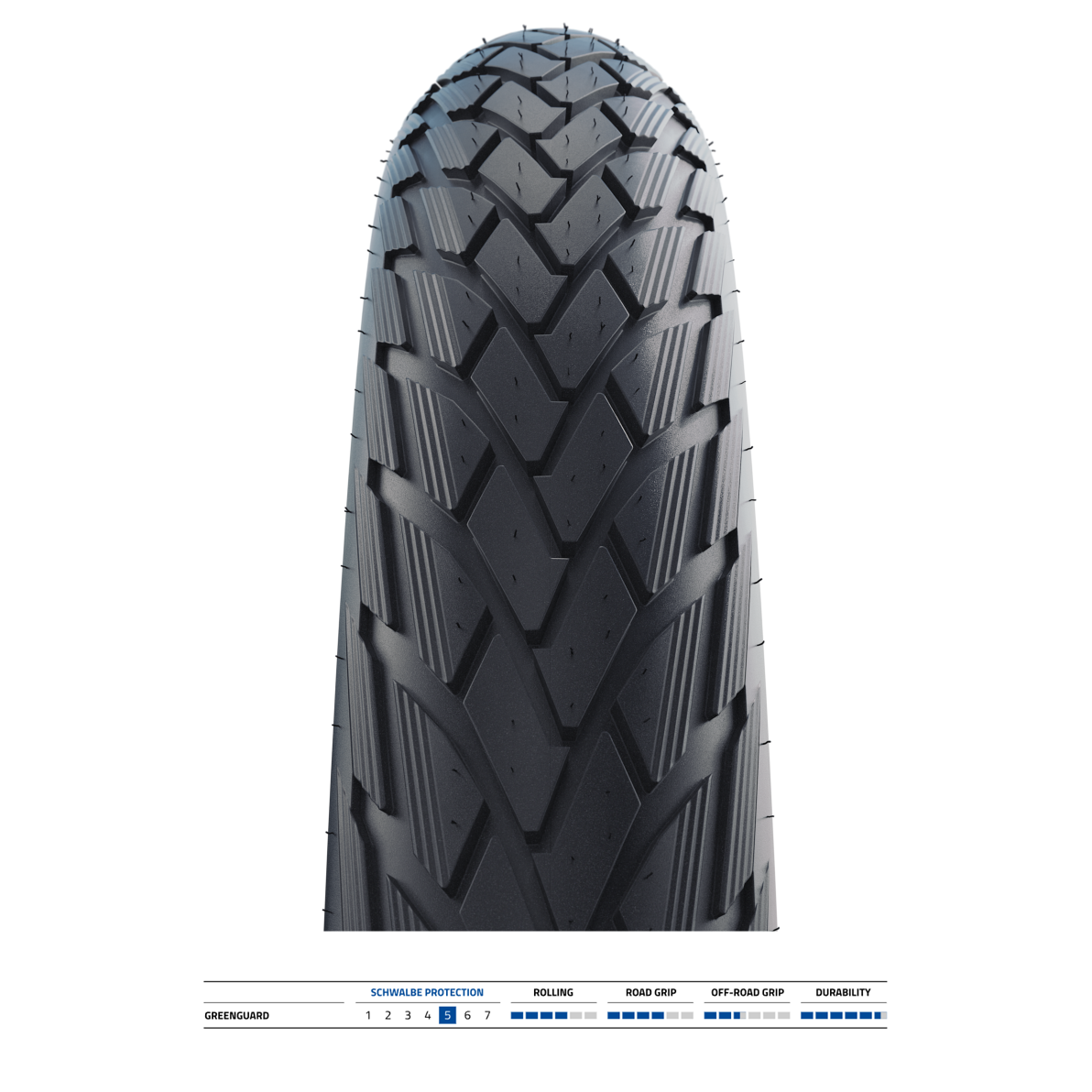 SCHWALBE GREEN MARATHON 27.5x2.15 ADDIX ECO GreenGuard Tubetype Starrer Reifen