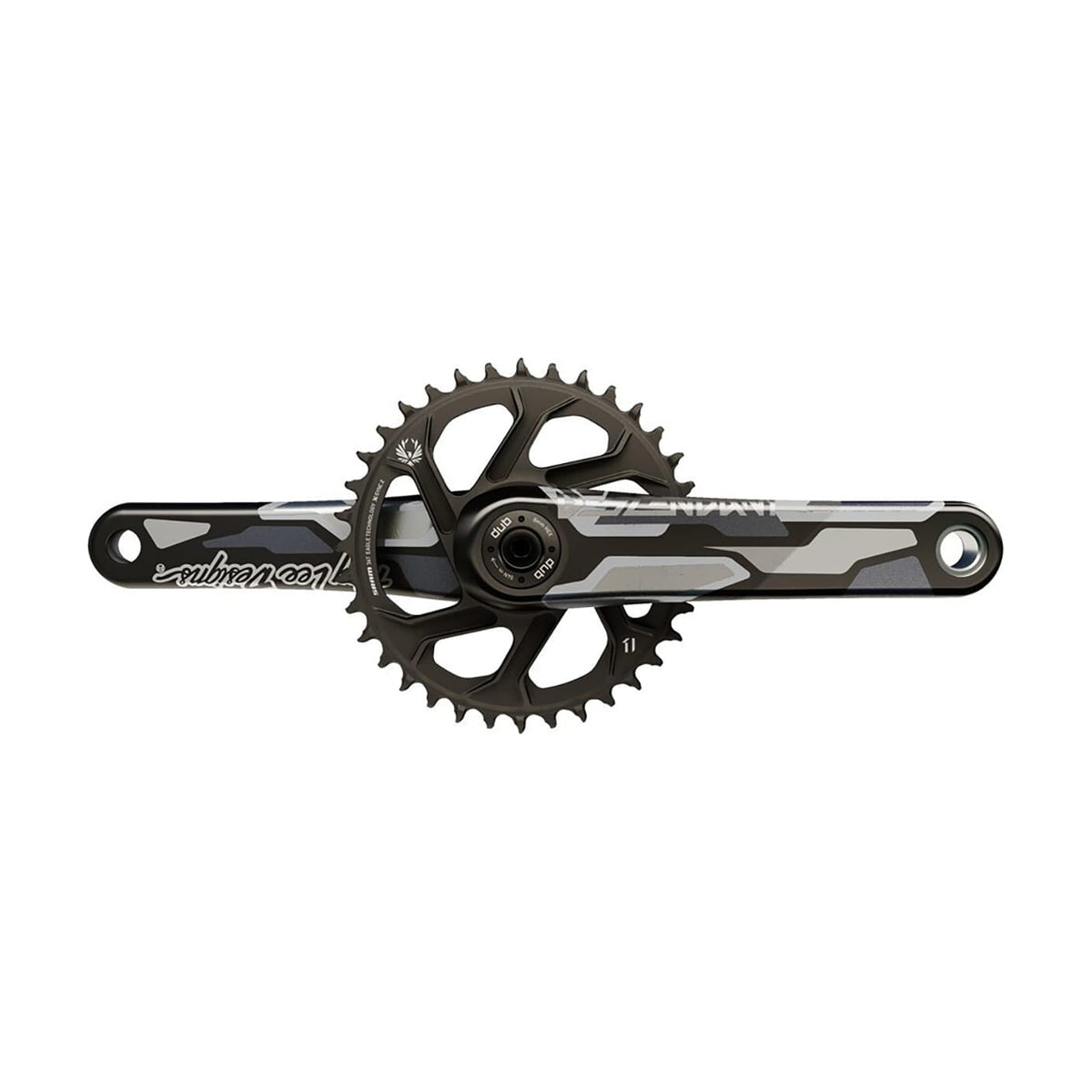 Kurbelsatz 11/12V TRUVATIV DESCENDANT TLD EAGLE ALL DH DUB83 Schwarz Carbon