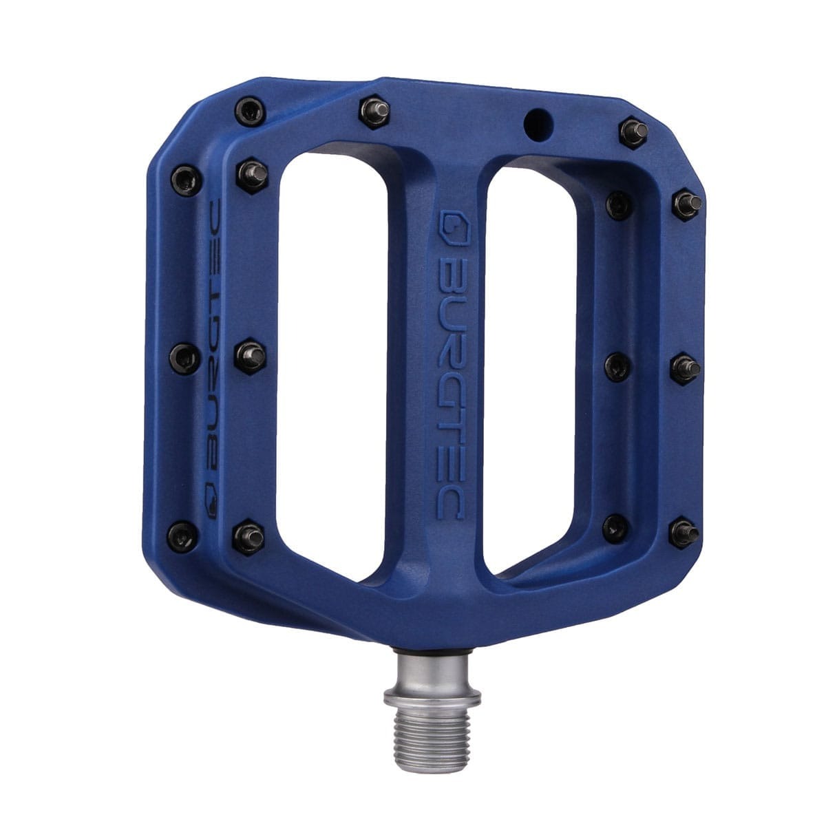 mtb pedale blau Pedale flach BURGTEC MK4 Composite Deep Blue Blau – Probikeshop