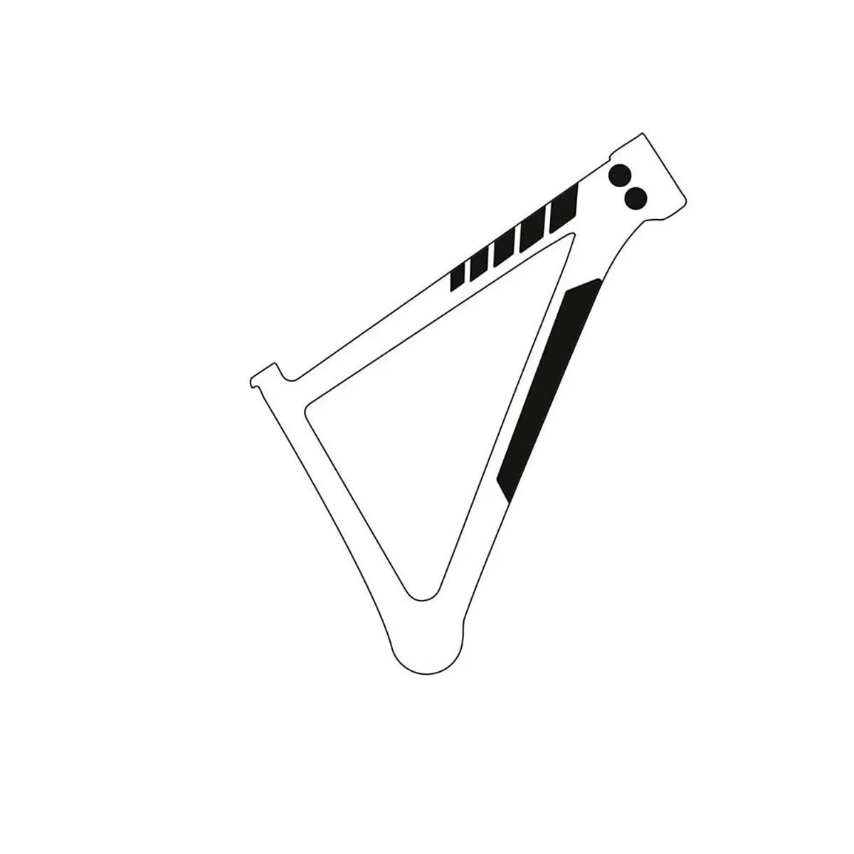 Klebeschutz für ALL MOUNTAIN STYLE BASIC Rahmen Schwarz