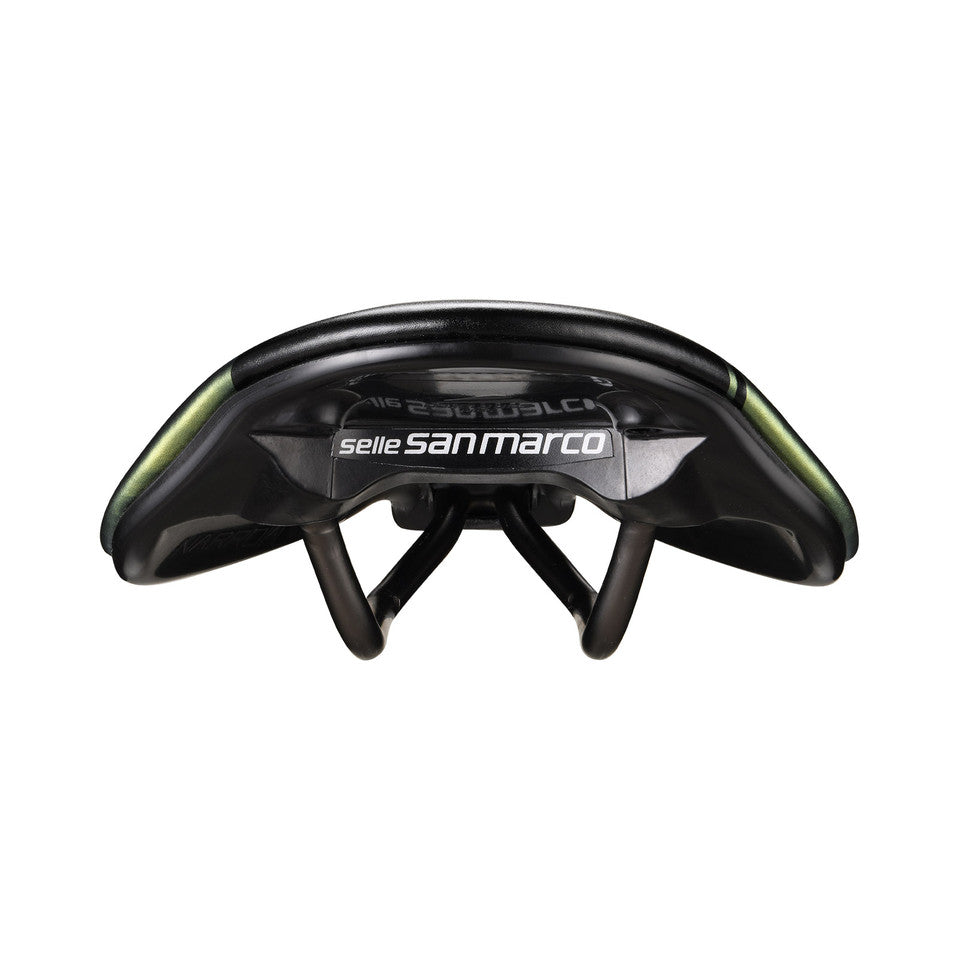 Sattel SAN MARCO SHORTFIT 2.0 OPEN-FIT RACING S3 Breite 144mm Stahlschienen Xsilite Gold