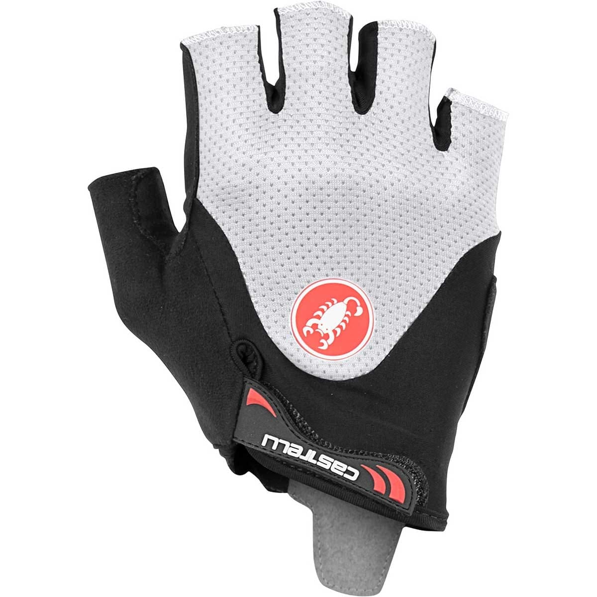 Kurzfinger-Handschuhe CASTELLI ARENBERG GEL 2 Weiß/Schwarz – Probikeshop