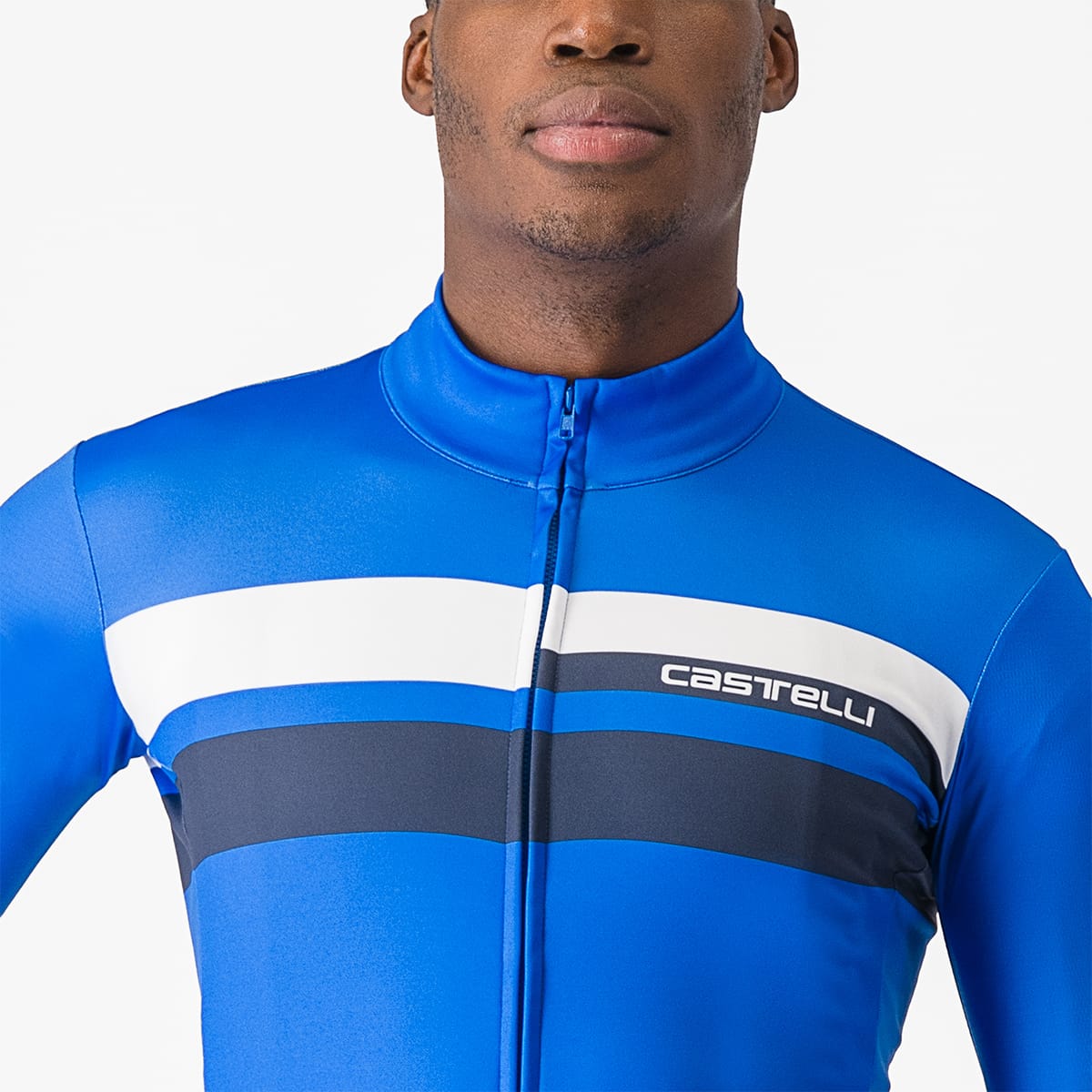 Trikot CASTELLI LINEARE Langarm Blau