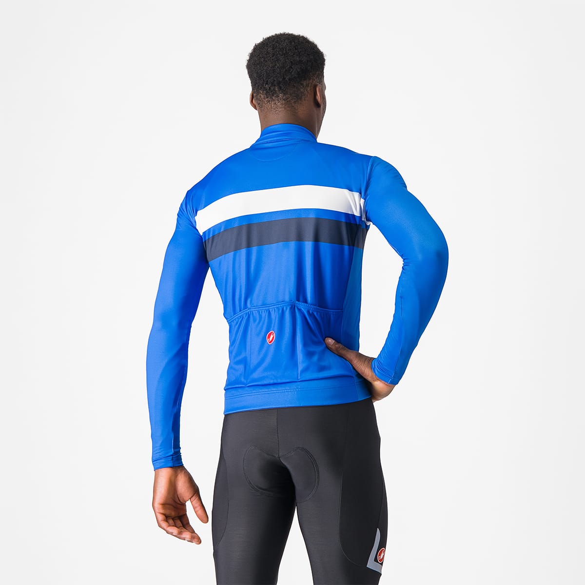 Trikot CASTELLI LINEARE Langarm Blau