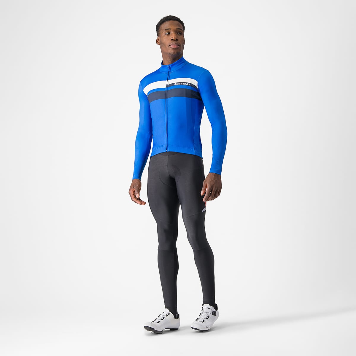 Trikot CASTELLI LINEARE Langarm Blau