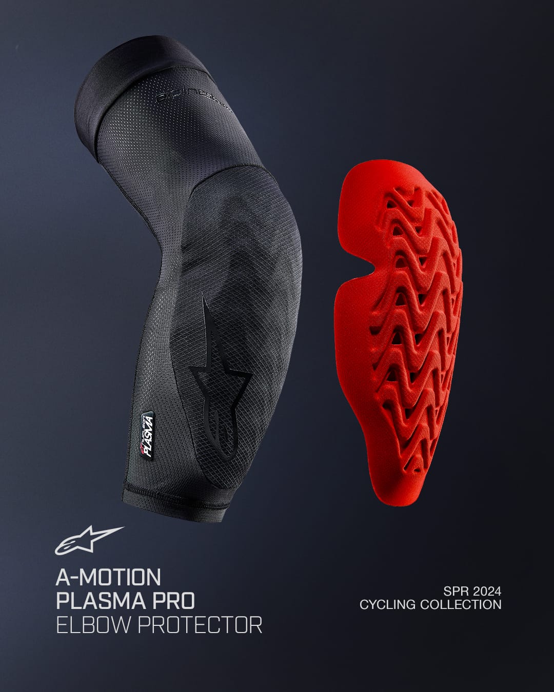 Ellbogenschützer ALPINESTARS A-MOTION PLASMA PRO Schwarz
