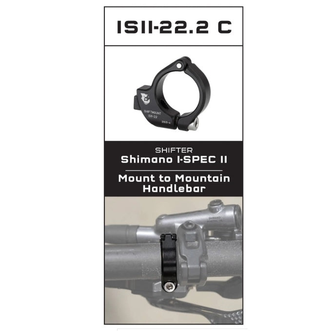 Befestigungsadapter WOLF TOOTH ShiftMount ISEV- 22 Shimano I-SPEC II Shifter > Lenker 22 mm