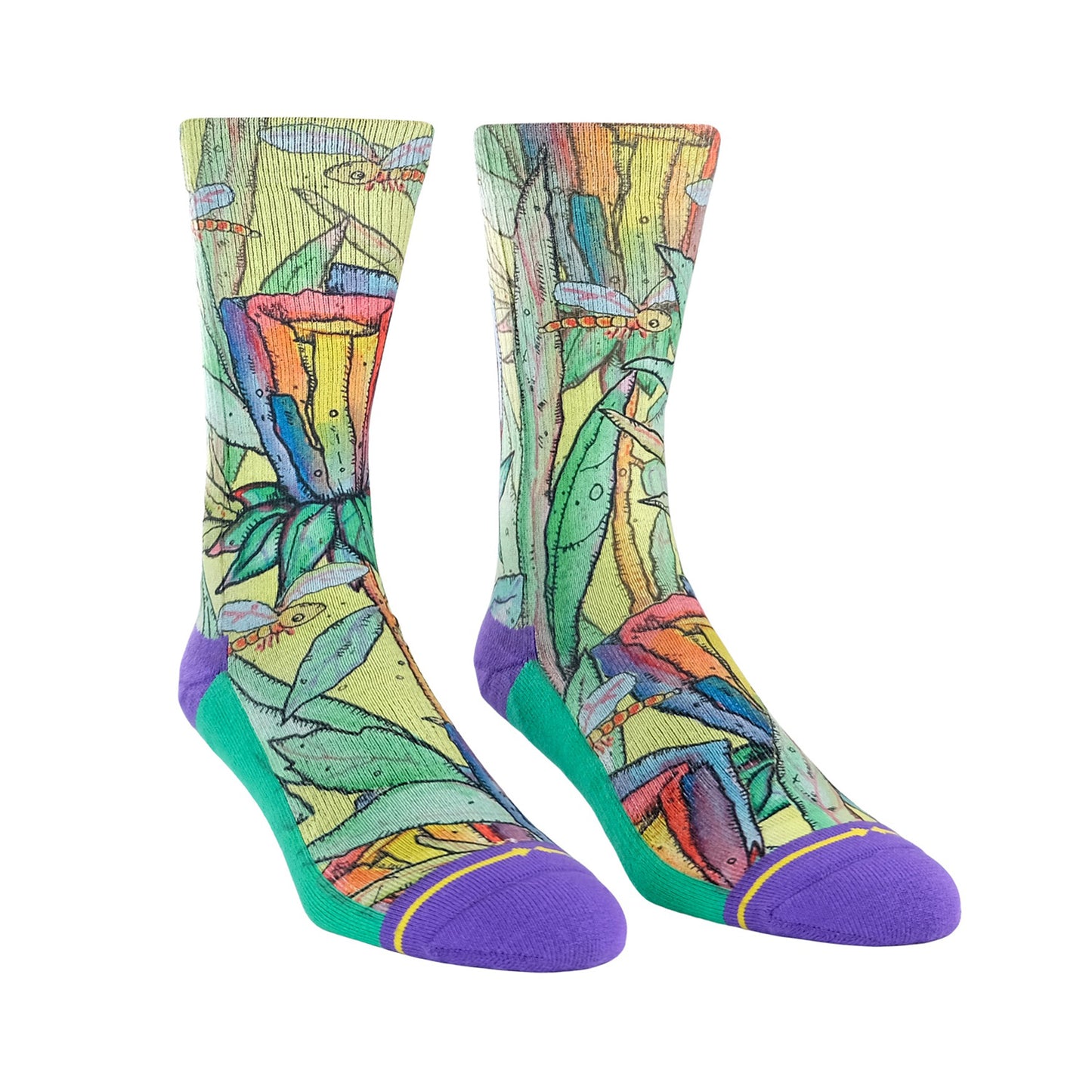 MERGE4 OTIS RAINBOW FLOWER Socken