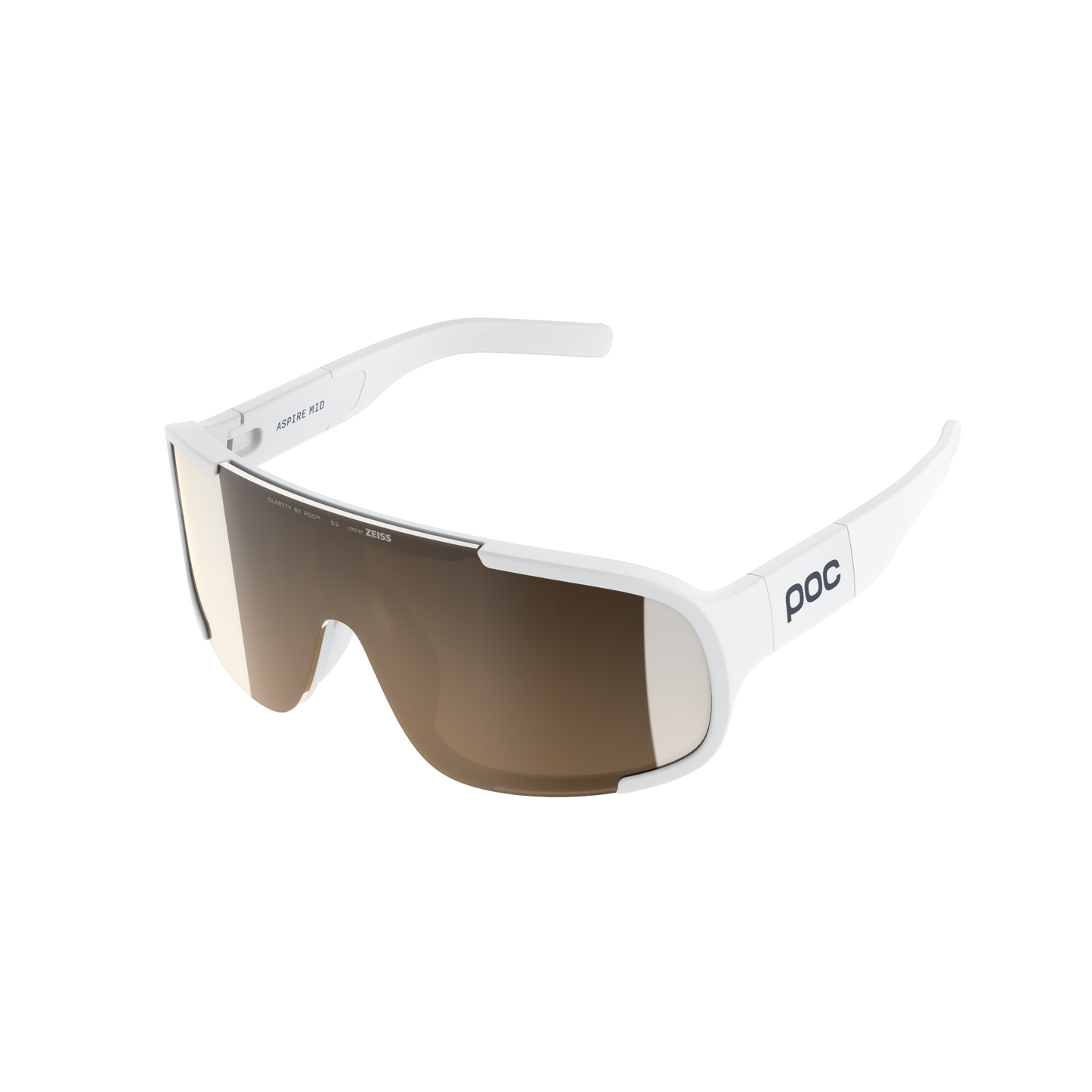 POC ASPIRE Brille Schwarz Clarity-Bildschirm Trail/Partly Sunny Silver