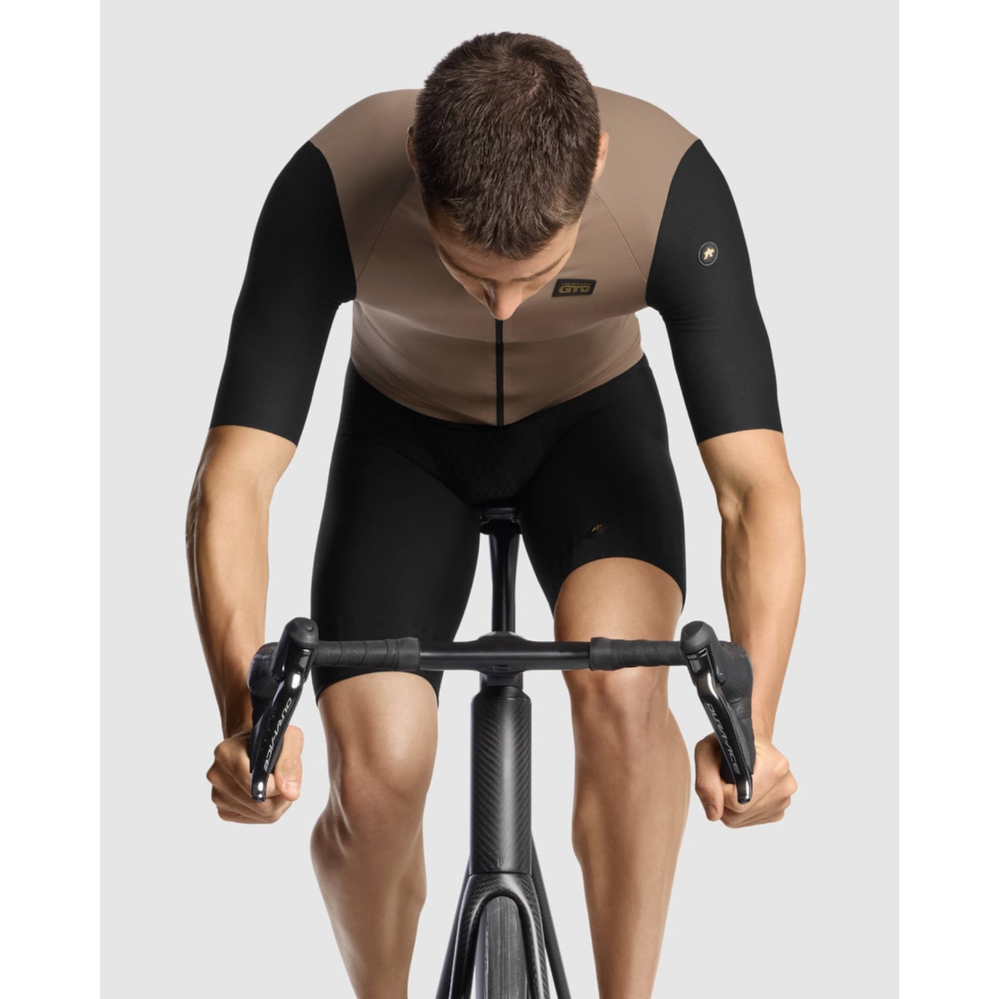 ASSOS EQUIPE RS S11 Kurzarm Trikot Schwarz/Beige