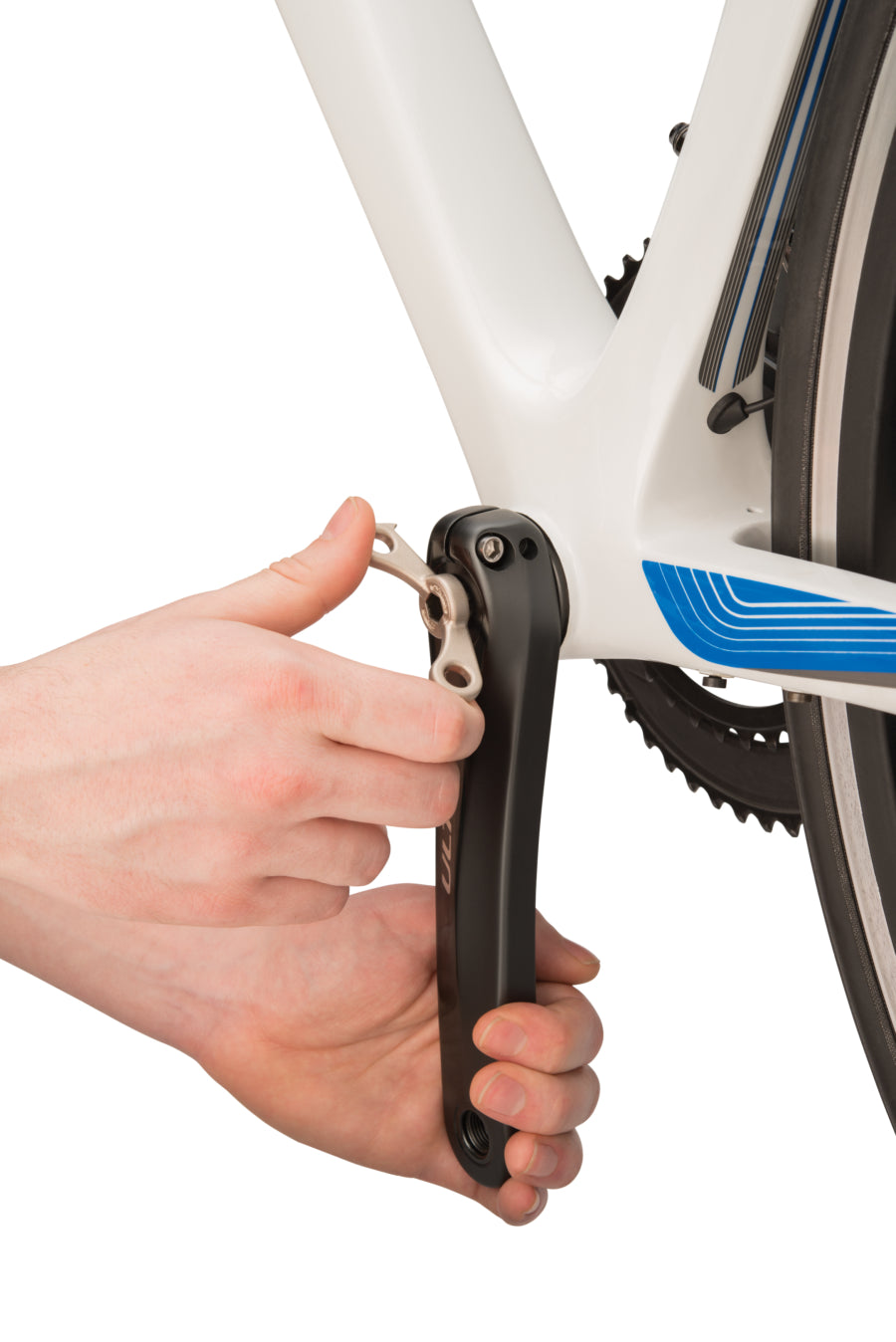 Park Tool BBT-10.2 beim Lösen einer Hollowtech-II-Einstellkappe