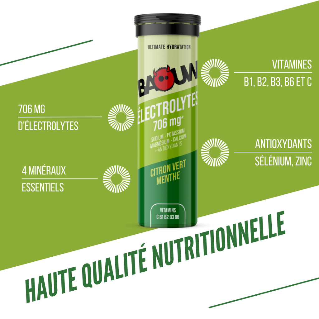BAOUW Energy Drink (10 Lutschtabletten) Limette/Minze