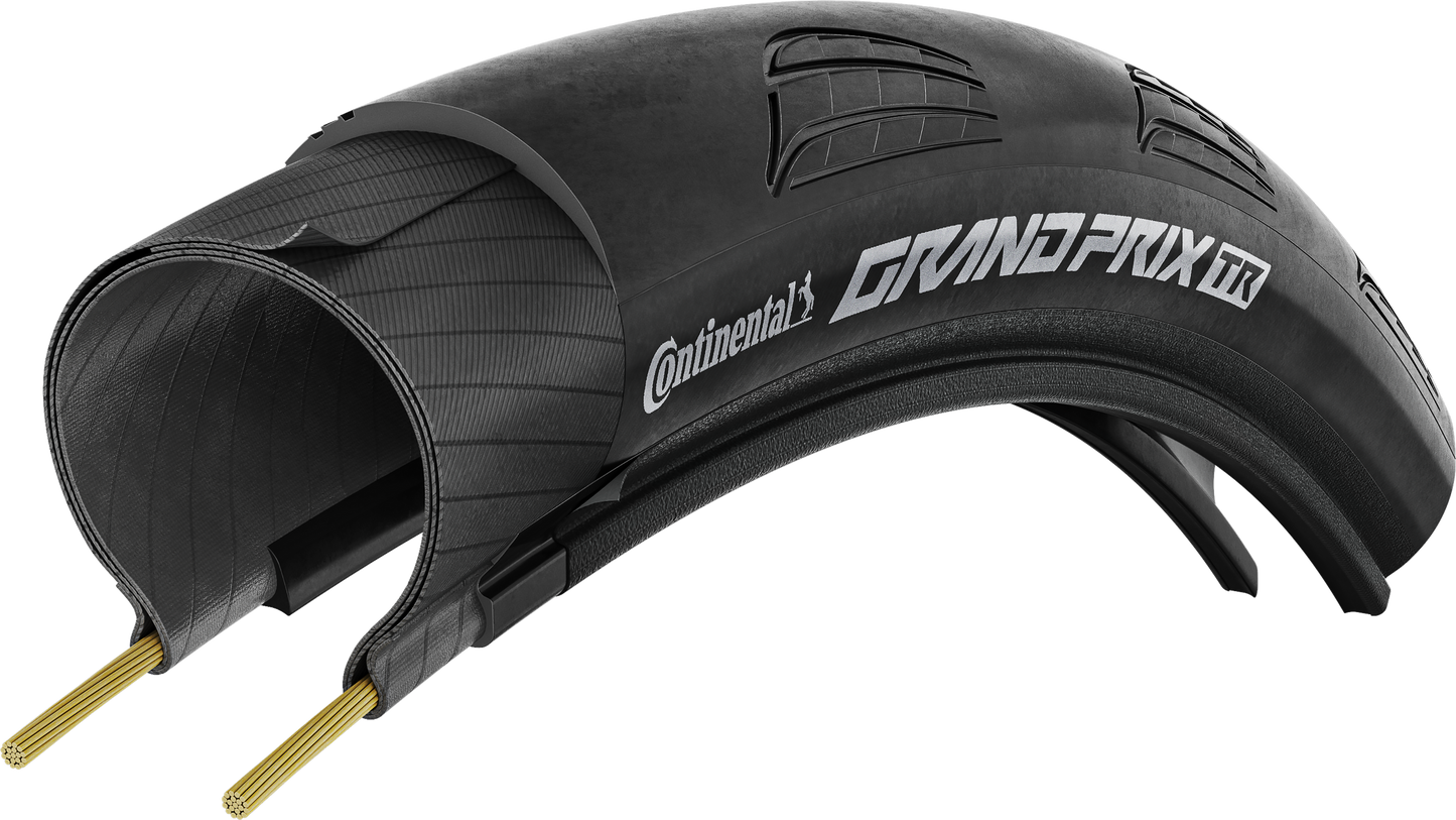 Reifen CONTINENTAL GRAND PRIX 700x28c Tubeless Ready Schwarz