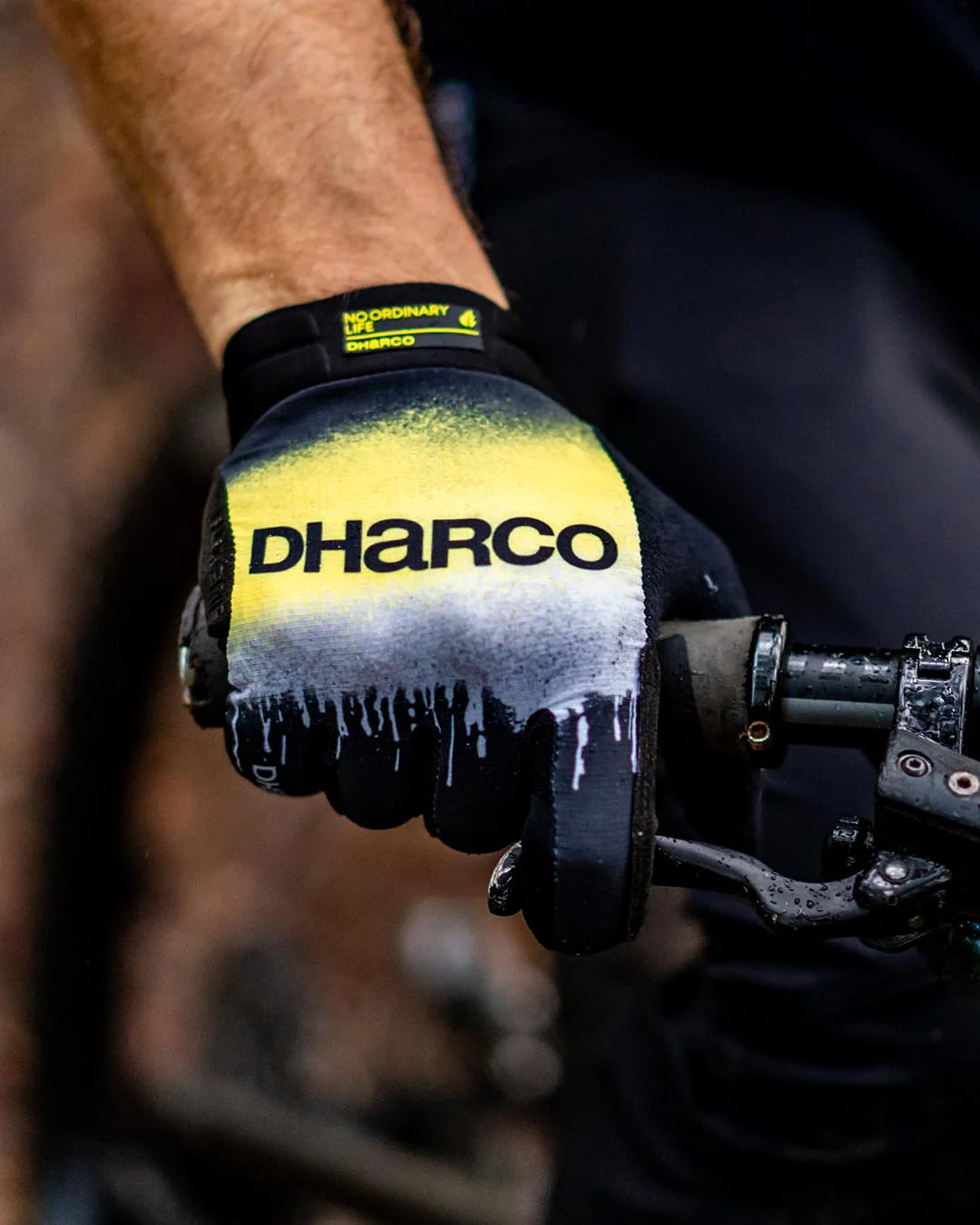Handschuhe DHARCO ACID RAIN Schwarz/Gelb