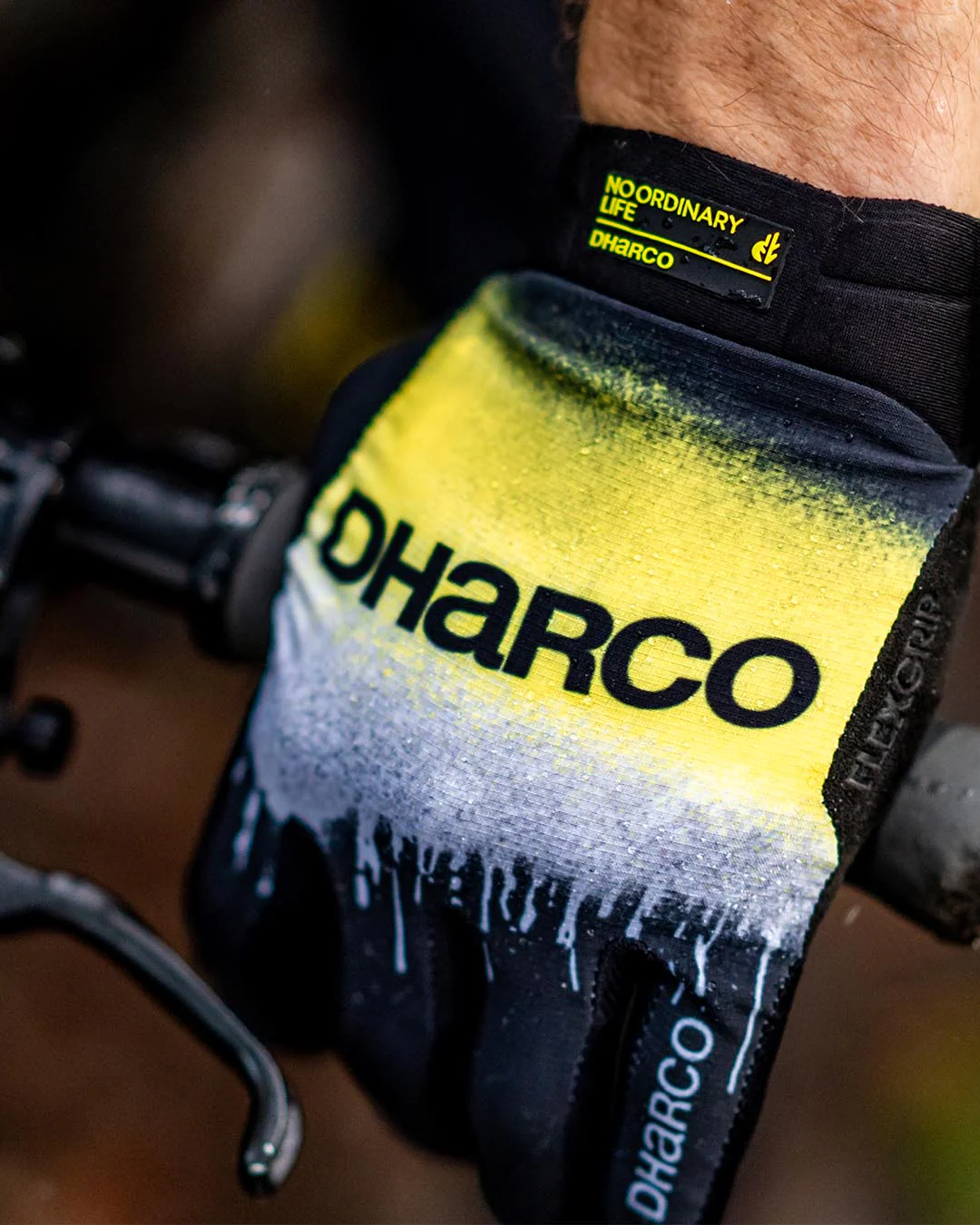 Handschuhe DHARCO ACID RAIN Schwarz/Gelb