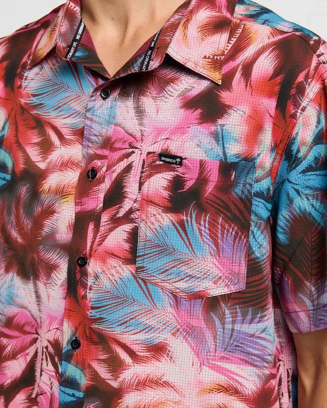 Hemd DHARCO TECH NEBULA Kurzarm Pink