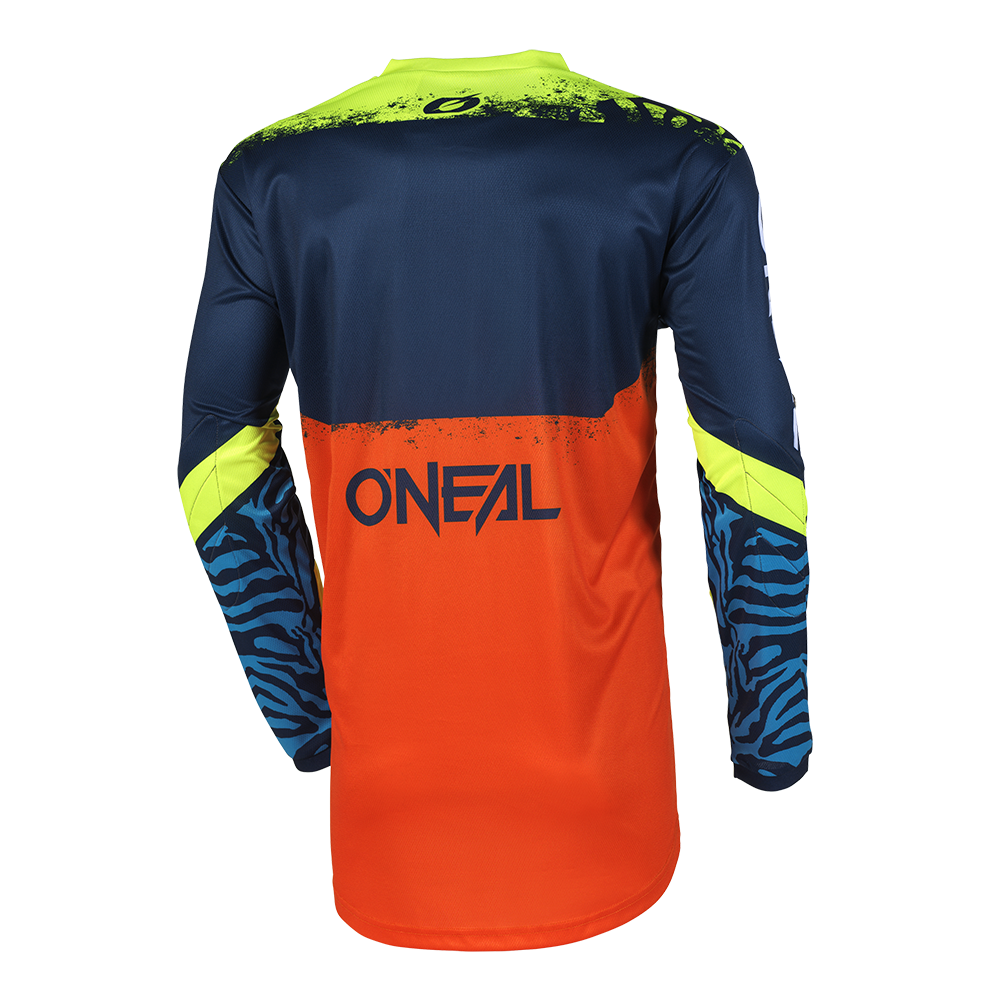 O'NEAL ELEMENT SHOCKER Junior Langarm Trikot Blau/Orange