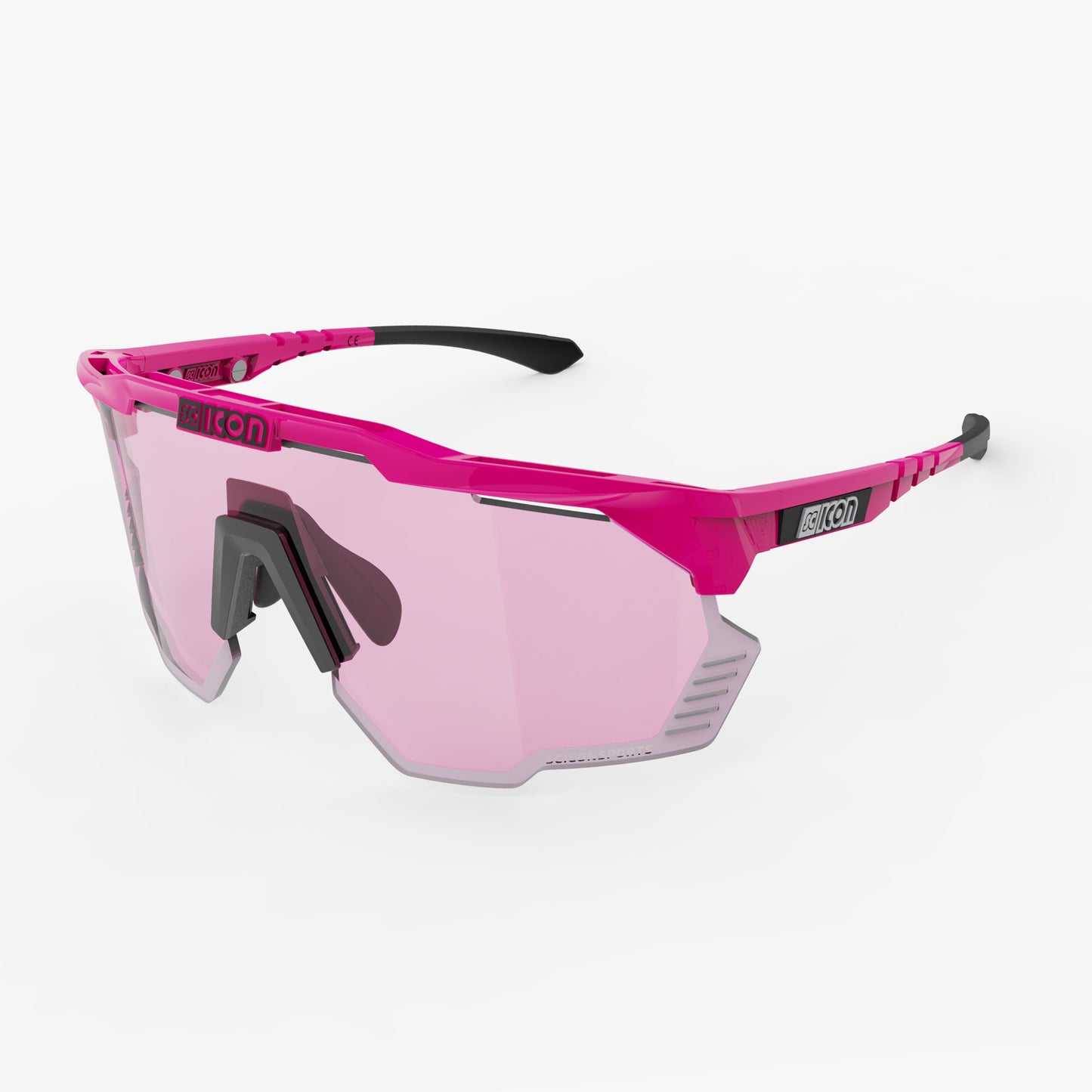 SCICON AEROSHADE KUNKEN Brille Fluo Pink Multimirror Blau