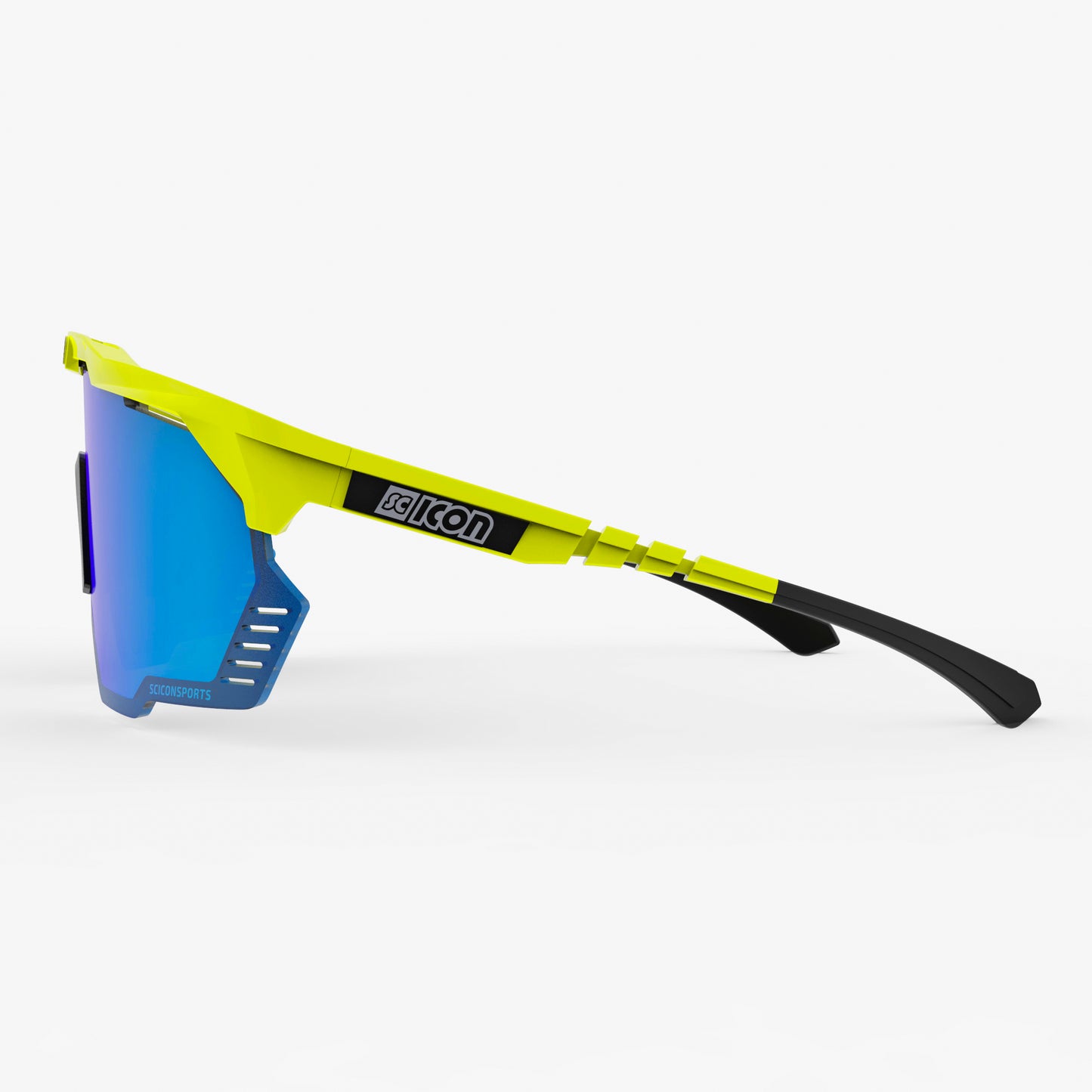 SCICON AEROSHADE KUNKEN Brille Gelb Fluo Multimirror Blau