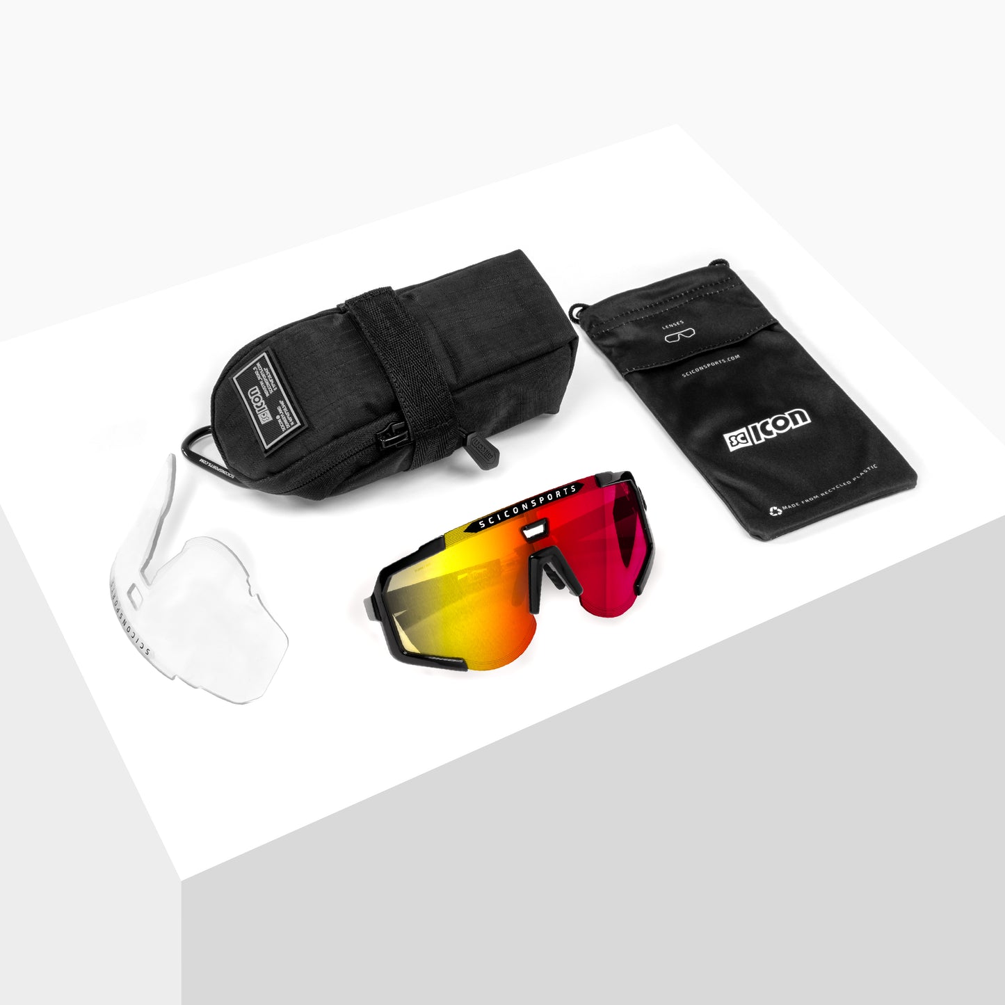 SCICON AEROSCOPE Brille Schwarz Multimirror Blau