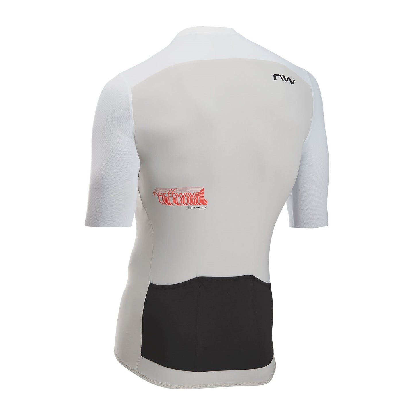 NORTHWAVE ESSENCE EVO Trikot Kurzarm Grau/Weiß