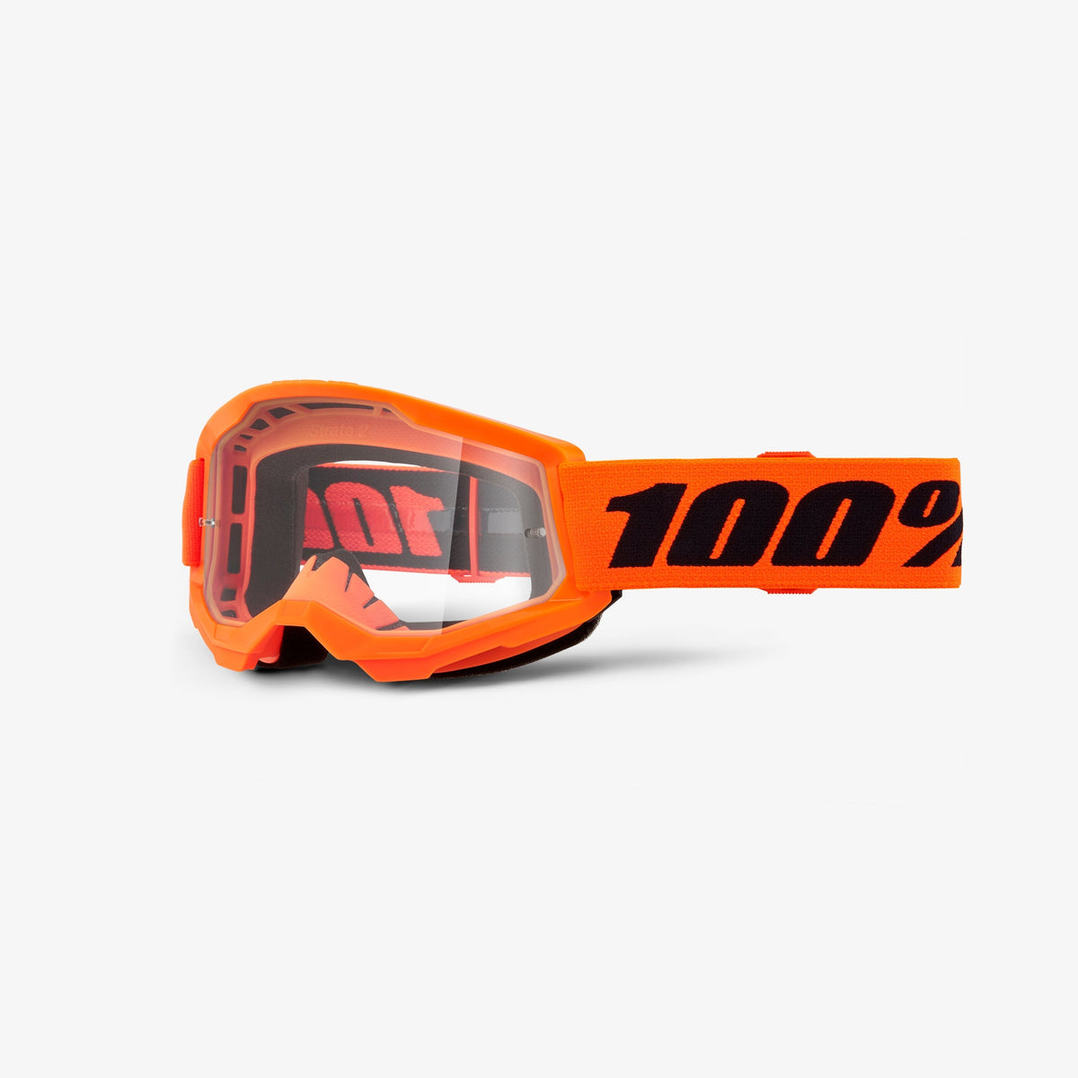 Maske 100% STRATA 2 JUNIOR Orange Klare Scheibe