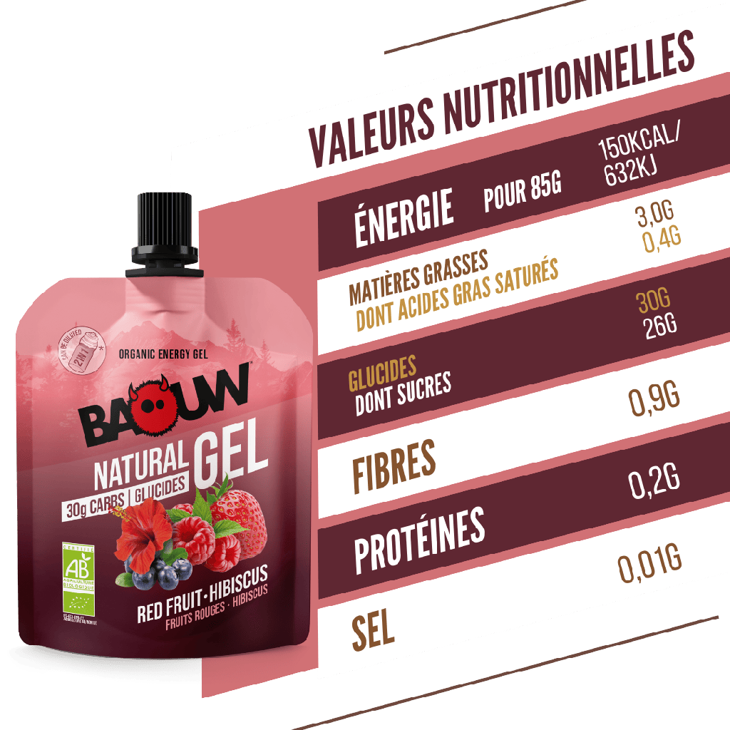 BAOUW BIO Energie-Gel Rote Früchte-Hibiskus (85g)