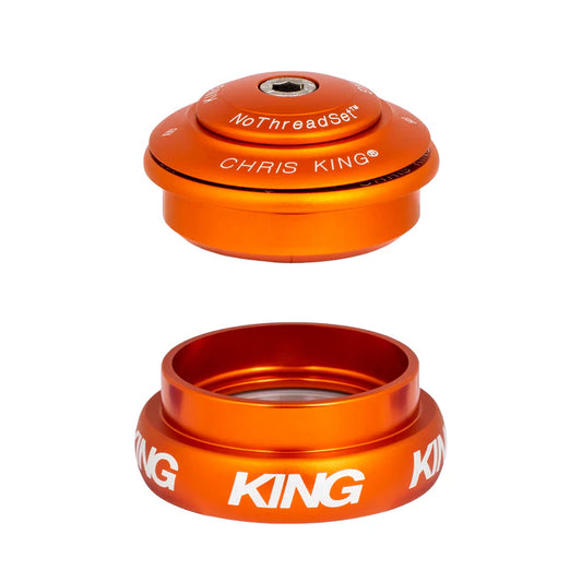 CHRIS KING INSET 8 1"1/8-1"1/4 ZS44/EC44 Orange Steuersatz CHRIS KING INSET 8 1"1/8-1"1/4 ZS44/EC44 Orange