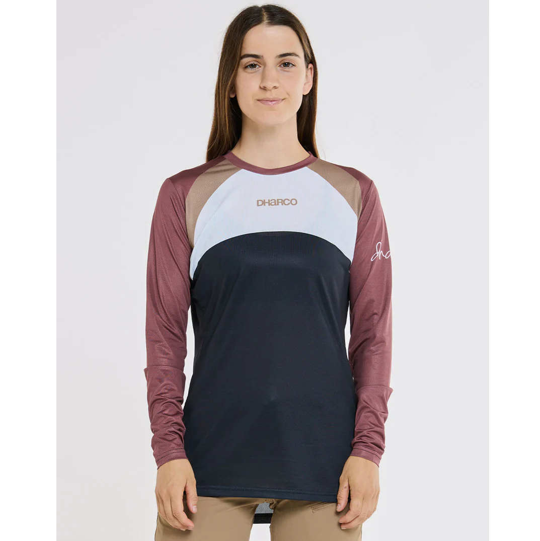 DHARCO RACE LOTUS Trikot Langarm Women Schwarz/Bronze