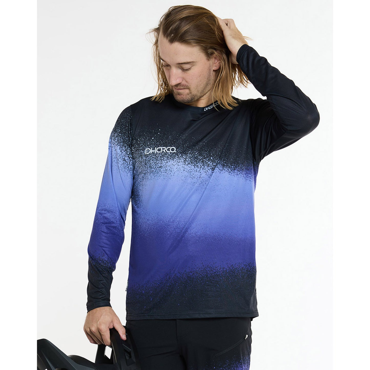 DHARCO RACE ULTRA VIOLETT Trikot Langarm Schwarz/Violett