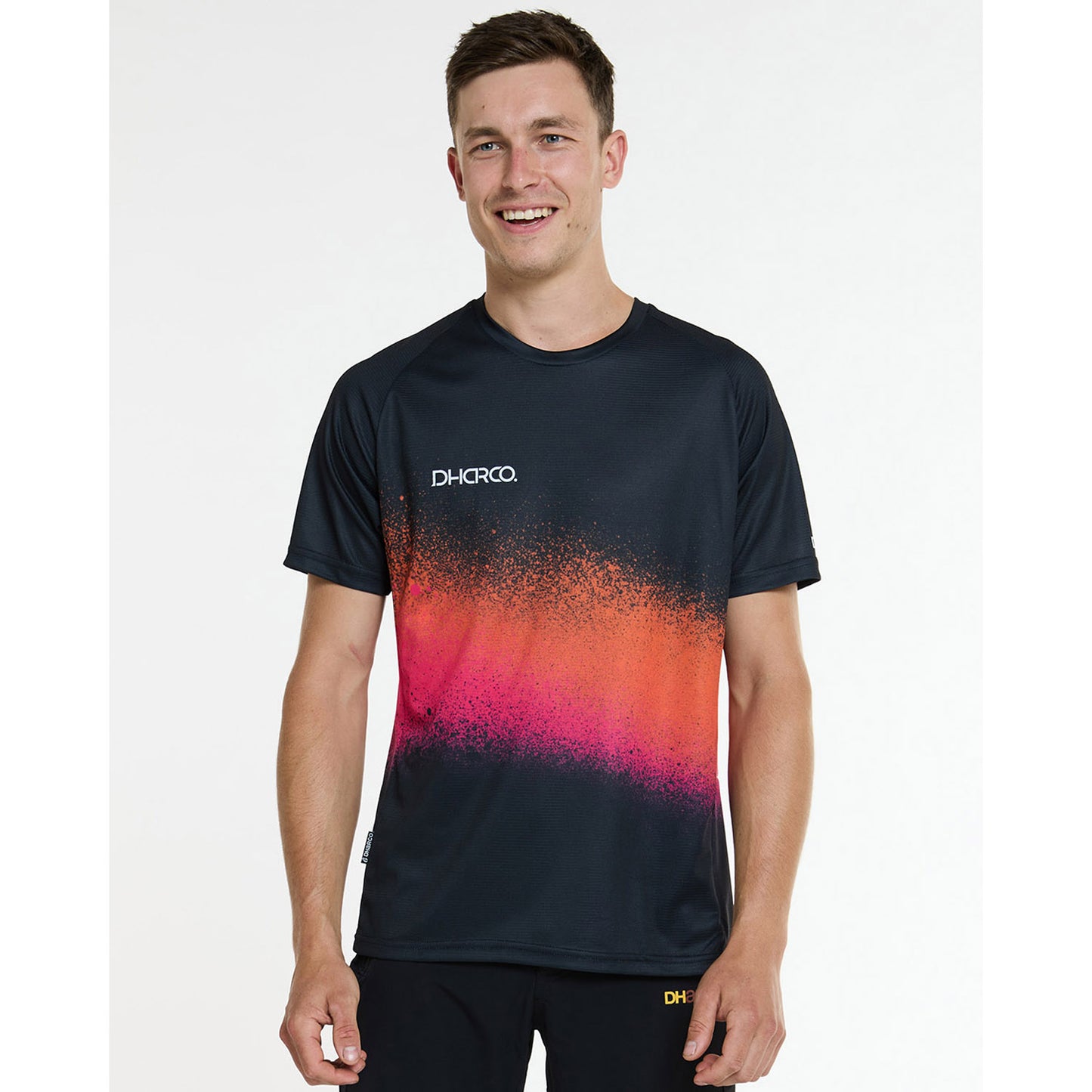 DHARCO BLACK SNAKE Trikot Kurzarm Schwarz/Orange