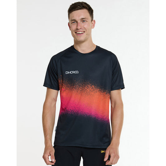 DHARCO BLACK SNAKE Trikot Kurzarm Schwarz/Orange
