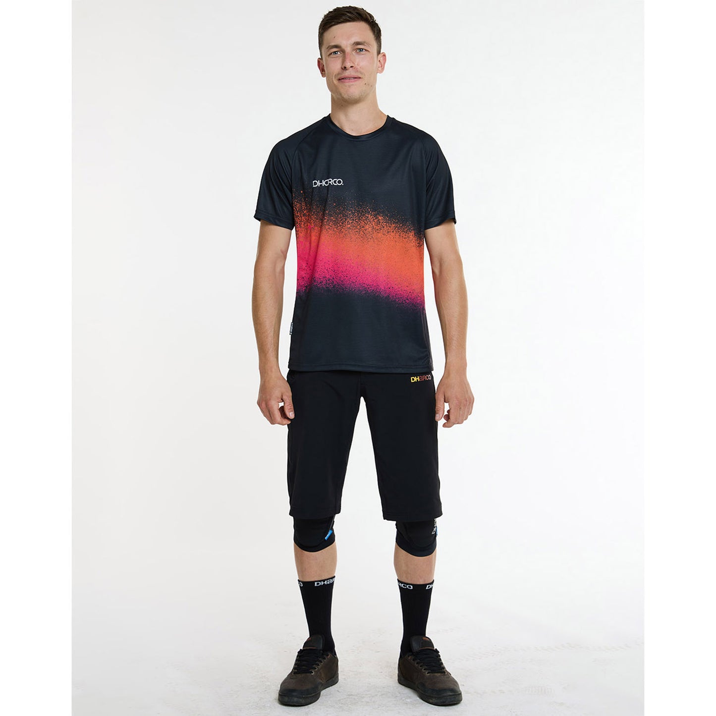 DHARCO BLACK SNAKE Trikot Kurzarm Schwarz/Orange