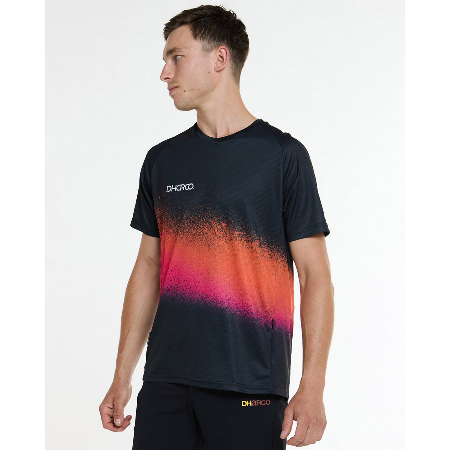 DHARCO BLACK SNAKE Trikot Kurzarm Schwarz/Orange