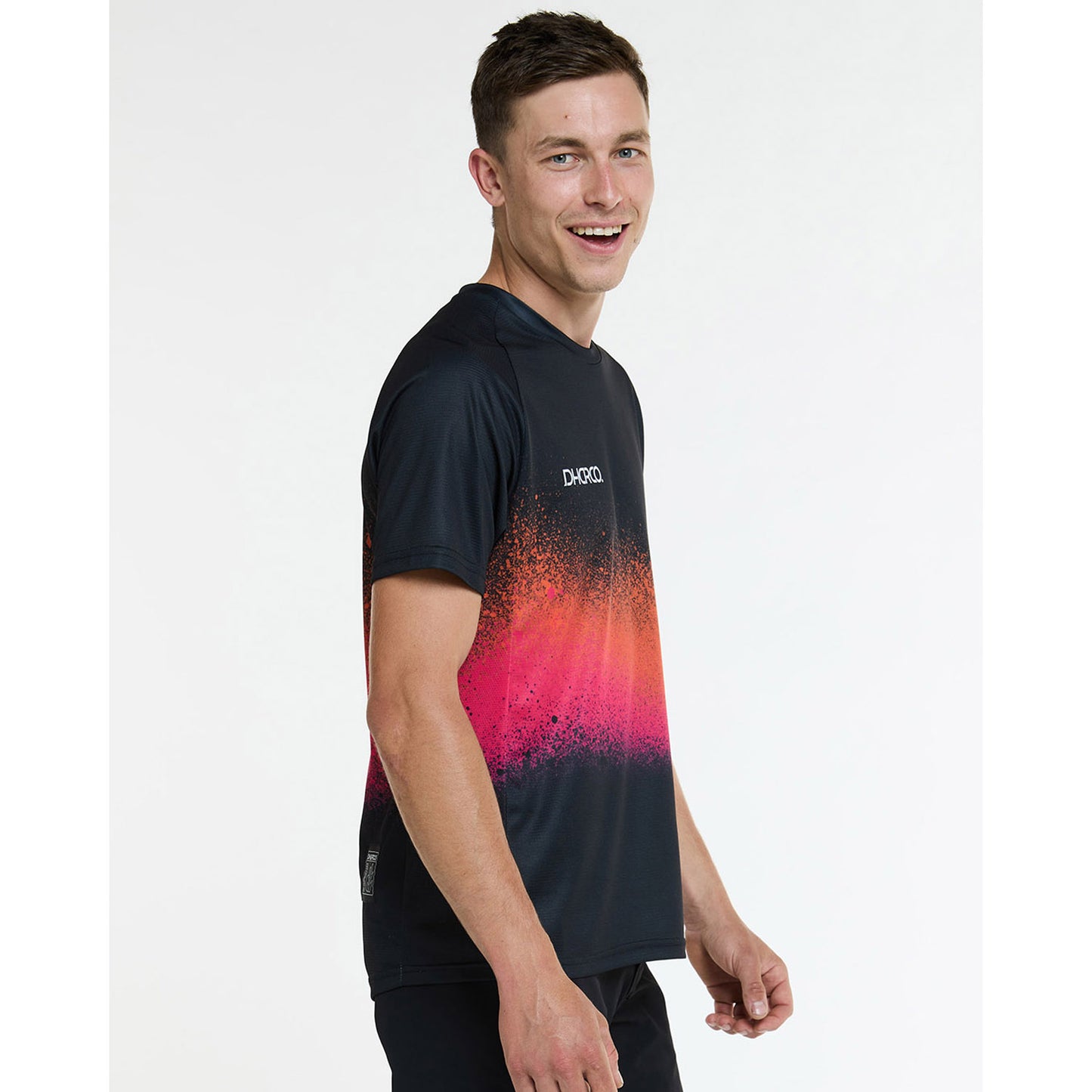 DHARCO BLACK SNAKE Trikot Kurzarm Schwarz/Orange