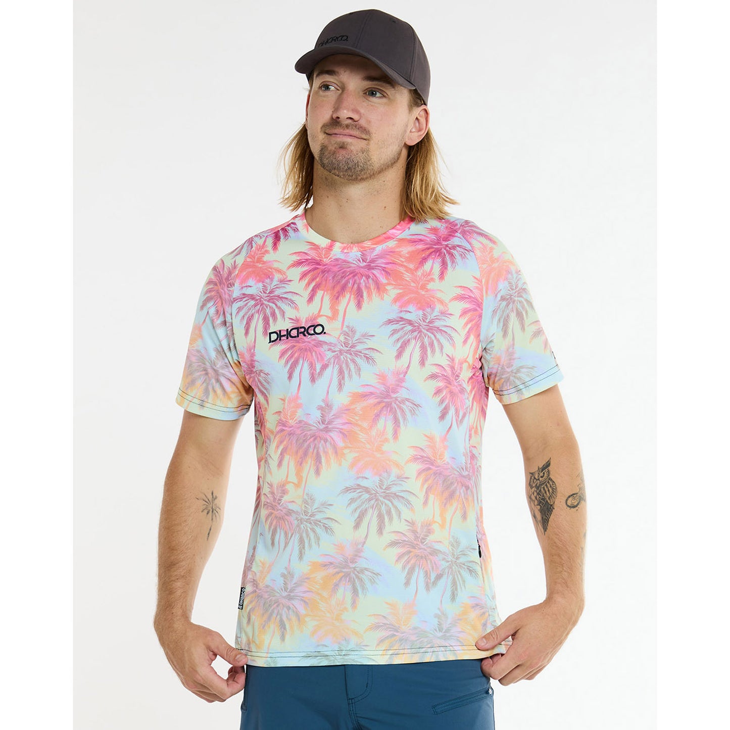 DHARCO HIGHBALL Trikot Kurzarm Pink/Blau