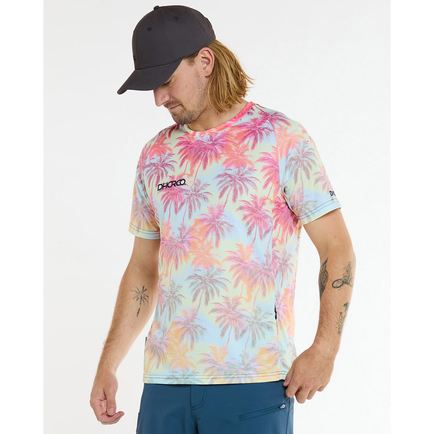 DHARCO HIGHBALL Trikot Kurzarm Pink/Blau