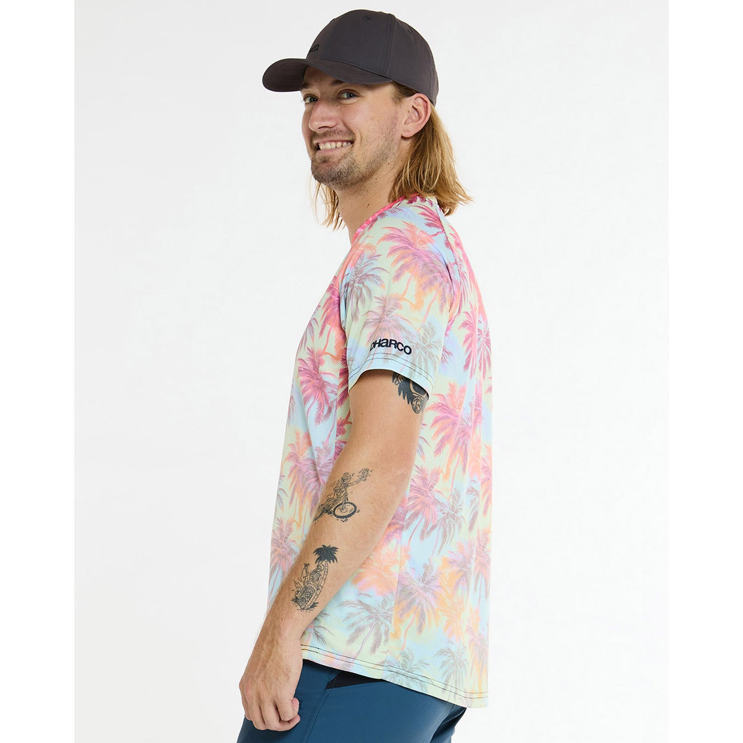 DHARCO HIGHBALL Trikot Kurzarm Pink/Blau