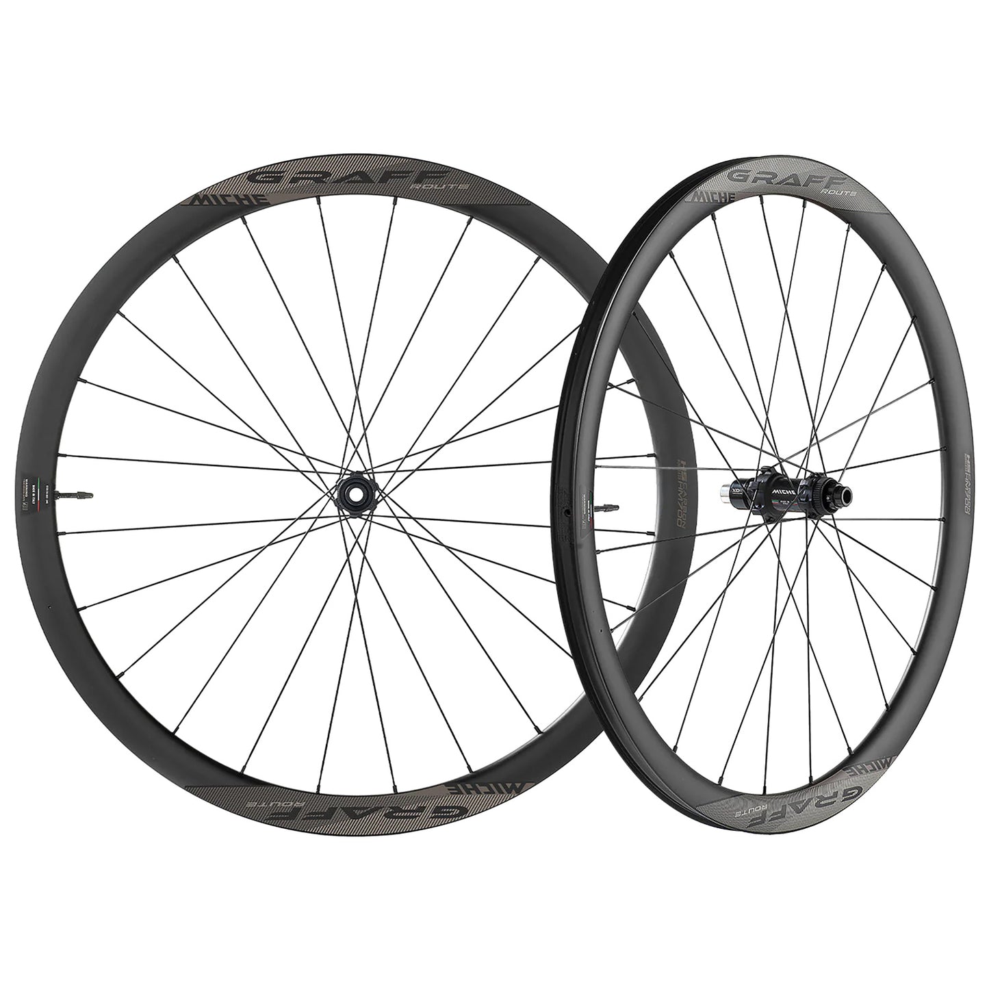 Paar MICHE GRAFF DISC Tubeless Ready-Laufräder (Center Lock)