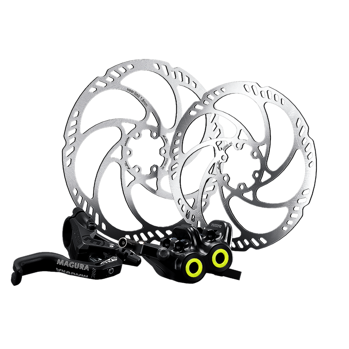 Paar Magura MT5 Pro Scheibenbremsen Storm HC 203/180mm