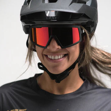 LEATT MADVIZ ONE Brille Schwarz/Weiß IRIZ Rot 15 VLT