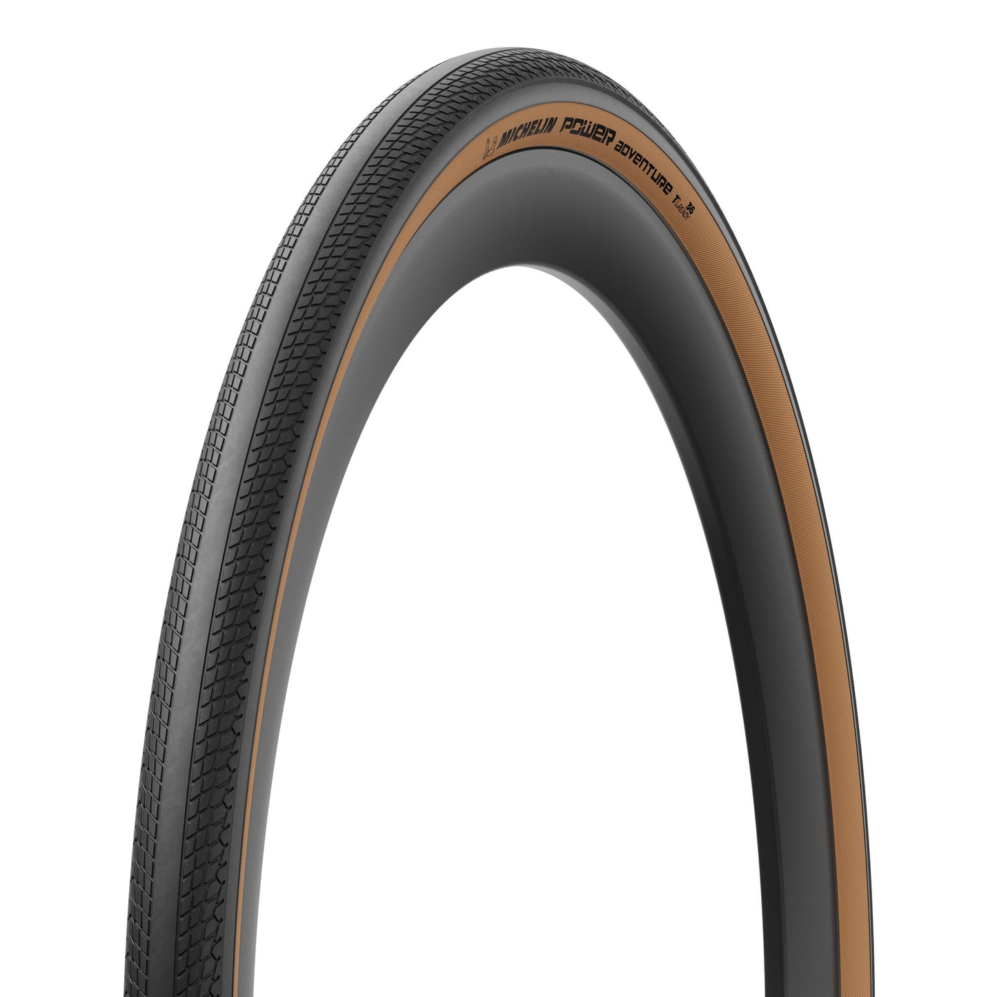 Reifen MICHELIN POWER ADVENTURE Competition Line 700x48c Tubeless Ready Braun