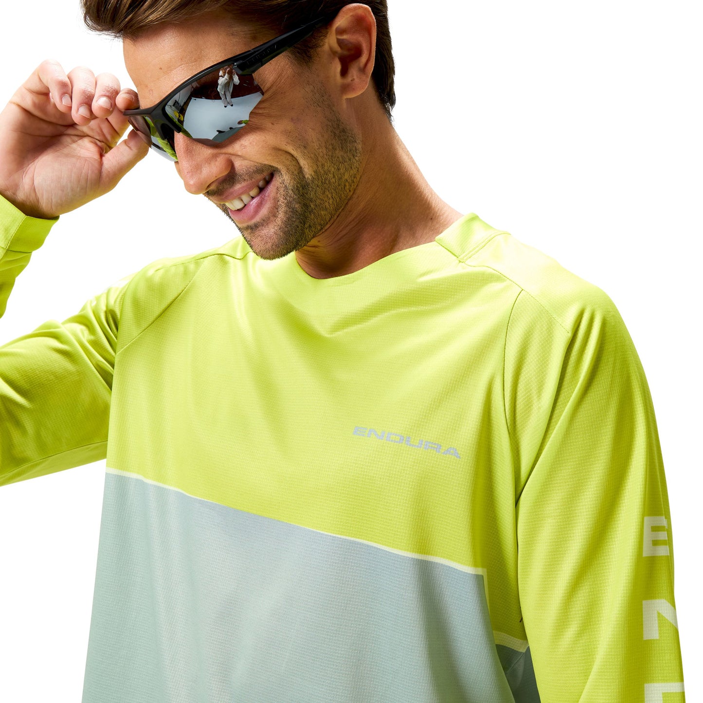 ENDURA CORE PRINTED Langarmtrikot Grün 2025