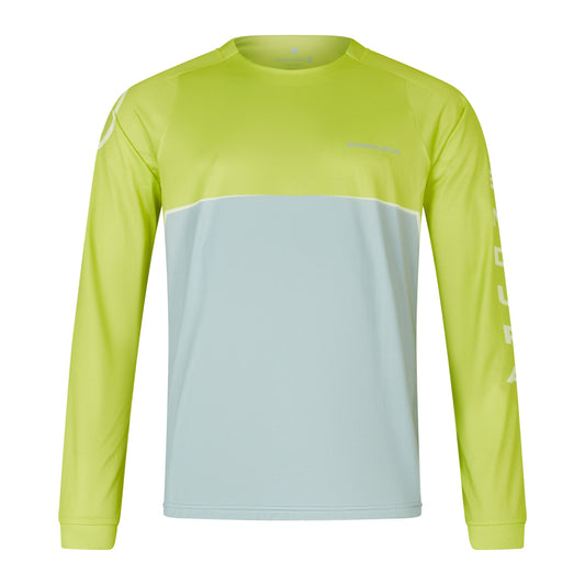 ENDURA CORE PRINTED Langarmtrikot Grün 2025